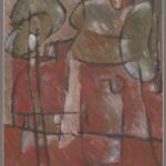 Władysław Kozioł | Nr ewid. 0003 | wym. 35,6x49 cm, technika: tempera, papier Władysław Kozioł | Nr ewid. 0003 | wym. 35,6x49 cm, technika: tempera, papier