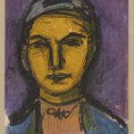 Władysław Kozioł | Nr ewid. 0012 | wym. 22,7x31,7 cm, technika: kredka, pastel, papier Władysław Kozioł | Nr ewid. 0012 | wym. 22,7x31,7 cm, technika: kredka, pastel, papier