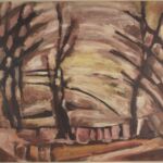 Władysław Kozioł | Nr ewid. 0029 | wym. 66,6x60,5 cm, technika: gwasz, papier Władysław Kozioł | Nr ewid. 0029 | wym. 66,6x60,5 cm, technika: gwasz, papier