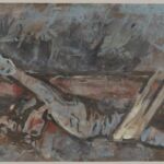 Władysław Kozioł | Nr ewid. 0042 | wym. 28,6x62,7 cm, technika: gwasz, papier Władysław Kozioł | Nr ewid. 0042 | wym. 28,6x62,7 cm, technika: gwasz, papier