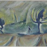 Władysław Kozioł | Nr ewid. 0046 | wym. 60,1x39,1 cm, technika: gwasz, papier Władysław Kozioł | Nr ewid. 0046 | wym. 60,1x39,1 cm, technika: gwasz, papier