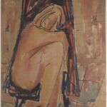 Władysław Kozioł | Nr ewid. 0051 | wym. 59x86,2 cm, technika: akwarela, papier Władysław Kozioł | Nr ewid. 0051 | wym. 59x86,2 cm, technika: akwarela, papier