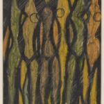 Władysław Kozioł | Nr ewid. 0061 | wym. 20,4x27,7 cm, technika: kredka żywiczna, papier Władysław Kozioł | Nr ewid. 0061 | wym. 20,4x27,7 cm, technika: kredka żywiczna, papier