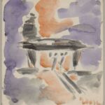 Władysław Kozioł | Nr ewid. 0072 | wym. 21,6x23,8 cm, technika: akwarela, papier Władysław Kozioł | Nr ewid. 0072 | wym. 21,6x23,8 cm, technika: akwarela, papier
