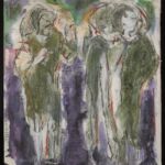 Władysław Kozioł | Nr ewid. 0079 | wym. 31,7x34,8 cm, technika: akwarela, gwasz, węgiel, papier Władysław Kozioł | Nr ewid. 0079 | wym. 31,7x34,8 cm, technika: akwarela, gwasz, węgiel, papier
