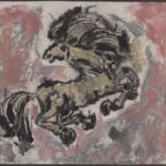 Władysław Kozioł | Nr ewid. 0092 | wym. 50,2x45,6 cm, technika: papier preparowany, węgiel, gwasz Władysław Kozioł | Nr ewid. 0092 | wym. 50,2x45,6 cm, technika: papier preparowany, węgiel, gwasz
