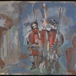 Władysław Kozioł | Nr ewid. 0101 | wym. 71,6x51,3 cm, technika: gwasz, karton Władysław Kozioł | Nr ewid. 0101 | wym. 71,6x51,3 cm, technika: gwasz, karton