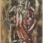 Władysław Kozioł | Nr ewid. 0121 | wym. 22,5x34,8 cm, technika: tempera, karton Władysław Kozioł | Nr ewid. 0121 | wym. 22,5x34,8 cm, technika: tempera, karton