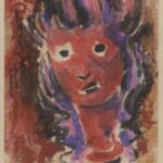 Władysław Kozioł | Nr ewid. 0126 | wym. 20,6x28,7 cm, technika: kredka żywiczna, paste, akwarela, papier Władysław Kozioł | Nr ewid. 0126 | wym. 20,6x28,7 cm, technika: kredka żywiczna, paste, akwarela, papier