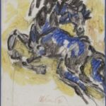 Władysław Kozioł | Nr ewid. 0130 | wym. 20,4x23 cm, technika: kredka woskowa, papier Władysław Kozioł | Nr ewid. 0130 | wym. 20,4x23 cm, technika: kredka woskowa, papier