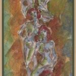 Władysław Kozioł | Nr ewid. 0162 | wym. 20,8x53,5 cm, technika: akwarela, gwasz, papier Władysław Kozioł | Nr ewid. 0162 | wym. 20,8x53,5 cm, technika: akwarela, gwasz, papier