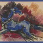 Władysław Kozioł | Nr ewid. 0177 | wym. 28x20,6 cm, technika: kredka żywiczna, papier Władysław Kozioł | Nr ewid. 0177 | wym. 28x20,6 cm, technika: kredka żywiczna, papier