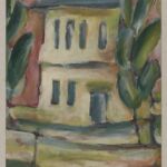Władysław Kozioł | Nr ewid. 0180 | wym. 27,7x39,3 cm, technika: tempera, karton Władysław Kozioł | Nr ewid. 0180 | wym. 27,7x39,3 cm, technika: tempera, karton