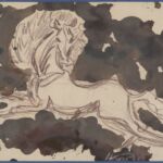 Władysław Kozioł | Nr ewid. 0225 | wym. 33,1x26,6 cm, technika: akwarela, kredka, papier Władysław Kozioł | Nr ewid. 0225 | wym. 33,1x26,6 cm, technika: akwarela, kredka, papier