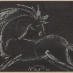 Władysław Kozioł | Nr ewid. 0234 | wym. 27,3x17,3 cm, technika: biała kreda, papier Władysław Kozioł | Nr ewid. 0234 | wym. 27,3x17,3 cm, technika: biała kreda, papier