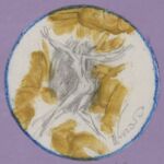 Władysław Kozioł | Nr ewid. 0260 | wym. 14x14,4 cm, technika: kredka żywiczna, ołówek, papier Władysław Kozioł | Nr ewid. 0260 | wym. 14x14,4 cm, technika: kredka żywiczna, ołówek, papier