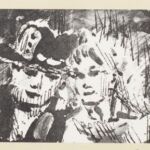 Władysław Kozioł | Nr ewid. 0269 | wym. 12,3x10,2 cm, technika: piórko, papier Władysław Kozioł | Nr ewid. 0269 | wym. 12,3x10,2 cm, technika: piórko, papier