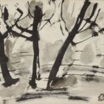 Władysław Kozioł | Nr ewid. 0280 | wym. 28,6x20,4 cm, technika: tusz, papier Władysław Kozioł | Nr ewid. 0280 | wym. 28,6x20,4 cm, technika: tusz, papier