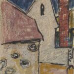 Władysław Kozioł | Nr ewid. 0286 | wym. 20,4x29 cm, technika: kredka żywiczna, papier Władysław Kozioł | Nr ewid. 0286 | wym. 20,4x29 cm, technika: kredka żywiczna, papier