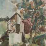 Władysław Kozioł | Nr ewid. 0295 | wym. 20,2x29,1 cm, technika: akwarela, papier Władysław Kozioł | Nr ewid. 0295 | wym. 20,2x29,1 cm, technika: akwarela, papier