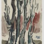 Władysław Kozioł | Nr ewid. 0312 | wym. 21,3x30,1 cm, technika: akwarela, papier Władysław Kozioł | Nr ewid. 0312 | wym. 21,3x30,1 cm, technika: akwarela, papier