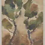 Władysław Kozioł | Nr ewid. 0331 | wym. 60x27,5 cm, technika: gwasz, papier Władysław Kozioł | Nr ewid. 0331 | wym. 60x27,5 cm, technika: gwasz, papier