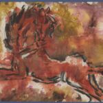 Władysław Kozioł | Nr ewid. 0332 | wym. 39x66,6 cm, technika: tempera, papier Władysław Kozioł | Nr ewid. 0332 | wym. 39x66,6 cm, technika: tempera, papier