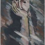 Władysław Kozioł | Nr ewid. 0334 | wym. 39x66,6 cm, technika: tempera, papier Władysław Kozioł | Nr ewid. 0334 | wym. 39x66,6 cm, technika: tempera, papier