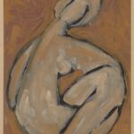 Władysław Kozioł | Nr ewid. 0343 | wym. 60x27,5 cm, technika: gwasz, papier Władysław Kozioł | Nr ewid. 0343 | wym. 60x27,5 cm, technika: gwasz, papier