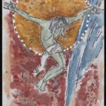 Władysław Kozioł | Nr ewid. 0346 | wym. 60x27,5 cm, technika: akwarela, gwasz, papier preparowany Władysław Kozioł | Nr ewid. 0346 | wym. 60x27,5 cm, technika: akwarela, gwasz, papier preparowany