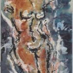 Władysław Kozioł | Nr ewid. 0388 | wym. 60x27,5 cm, technika: gwasz, akwarela, papier preparowany Władysław Kozioł | Nr ewid. 0388 | wym. 60x27,5 cm, technika: gwasz, akwarela, papier preparowany