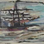 Władysław Kozioł | Nr ewid. 0403 | wym. 39x66,6 cm, technika: gwasz, papier Władysław Kozioł | Nr ewid. 0403 | wym. 39x66,6 cm, technika: gwasz, papier