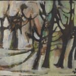 Władysław Kozioł | Nr ewid. 0411 | wym. 39x66,6 cm, technika: gwasz, papier Władysław Kozioł | Nr ewid. 0411 | wym. 39x66,6 cm, technika: gwasz, papier
