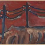 Władysław Kozioł | Nr ewid. 0448 | wym. 60x27,5 cm, technika: gwasz, papier Władysław Kozioł | Nr ewid. 0448 | wym. 60x27,5 cm, technika: gwasz, papier