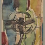 Władysław Kozioł | Nr ewid. 0502 | wym. 16,4x28,2 cm, technika: akwarela, papier Władysław Kozioł | Nr ewid. 0502 | wym. 16,4x28,2 cm, technika: akwarela, papier