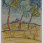 Władysław Kozioł | Nr ewid. 0525 | wym. 17,5x24,9 cm, technika: kredka, papier Władysław Kozioł | Nr ewid. 0525 | wym. 17,5x24,9 cm, technika: kredka, papier