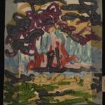 Władysław Kozioł | Nr ewid. 0527 | wym. 17,5x19,2 cm, technika: kredka żywiczna, papier Władysław Kozioł | Nr ewid. 0527 | wym. 17,5x19,2 cm, technika: kredka żywiczna, papier