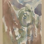 Władysław Kozioł | Nr ewid. 0535 | wym. 13,6x20,8 cm, technika: akwarela, papier Władysław Kozioł | Nr ewid. 0535 | wym. 13,6x20,8 cm, technika: akwarela, papier