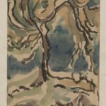 Władysław Kozioł | Nr ewid. 0536 | wym. 14x20,6 cm, technika: akwarela, papier Władysław Kozioł | Nr ewid. 0536 | wym. 14x20,6 cm, technika: akwarela, papier