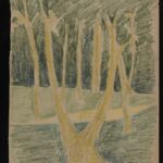 Władysław Kozioł | Nr ewid. 0545 | wym. 33,9x49 cm, technika: kredka, papier Władysław Kozioł | Nr ewid. 0545 | wym. 33,9x49 cm, technika: kredka, papier