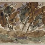 Władysław Kozioł | Nr ewid. 0552 | wym. 42,3x30 cm, technika: akwarela, papier Władysław Kozioł | Nr ewid. 0552 | wym. 42,3x30 cm, technika: akwarela, papier