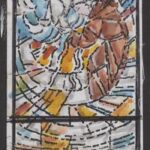 Władysław Kozioł | Nr ewid. 0577.3 | wym. 8,6x24,9 cm, technika: akwarela, papier Władysław Kozioł | Nr ewid. 0577.3 | wym. 8,6x24,9 cm, technika: akwarela, papier