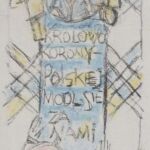 Władysław Kozioł | Nr ewid. 0584.1 | wym. 6,7x21,9 cm, technika: kredka, ołówek, papier Władysław Kozioł | Nr ewid. 0584.1 | wym. 6,7x21,9 cm, technika: kredka, ołówek, papier