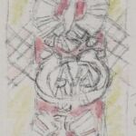 Władysław Kozioł | Nr ewid. 0584.4 | wym. 6,7x22 cm, technika: kredka, ołówek papier Władysław Kozioł | Nr ewid. 0584.4 | wym. 6,7x22 cm, technika: kredka, ołówek papier