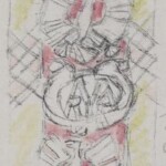 Władysław Kozioł | Nr ewid. 0584.4 | wym. 6,7x22 cm, technika: kredka, ołówek papier Władysław Kozioł | Nr ewid. 0584.4 | wym. 6,7x22 cm, technika: kredka, ołówek papier