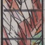 Władysław Kozioł | Nr ewid. 0612 | wym. 5,9x19,4 cm, technika: akwarela, papier Władysław Kozioł | Nr ewid. 0612 | wym. 5,9x19,4 cm, technika: akwarela, papier