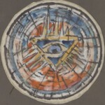 Władysław Kozioł | Nr ewid. 0626.1 | wym. 12,8x12,4 cm, technika: akwarela, papier Władysław Kozioł | Nr ewid. 0626.1 | wym. 12,8x12,4 cm, technika: akwarela, papier