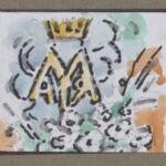 Władysław Kozioł | Nr ewid. 0631 | wym. 8,8x7,2 cm, technika: akwarela, papier Władysław Kozioł | Nr ewid. 0631 | wym. 8,8x7,2 cm, technika: akwarela, papier