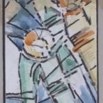 Władysław Kozioł | Nr ewid. 0640.4 | wym. 7,7x12,5 cm, technika: akwarela, papier Władysław Kozioł | Nr ewid. 0640.4 | wym. 7,7x12,5 cm, technika: akwarela, papier