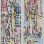 Władysław Kozioł | Nr ewid. 0658 | wym. 15,8x32,7 cm, technika: kredka, papier Władysław Kozioł | Nr ewid. 0658 | wym. 15,8x32,7 cm, technika: kredka, papier